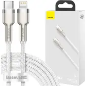 Baseus Cafule, 2 m, Lightning, USB C, Männlich, Männlich, Weiß