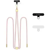 TechProtection C2S Rope Crossbody Strap Baby Pink/Gold