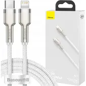 Baseus Cafule, 1 m, Lightning, USB C, Männlich, Männlich, Weiß