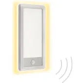 Telefunken LED Außenleuchte Bewegungsmelder IP44 16 W silber Kunststoff