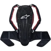 Alpinestars Nucleon KR-2 Schwarz Smoke Rot Rückenprotektor Größe S