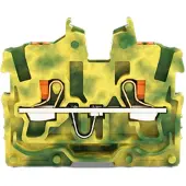 Wago 2250-307 2-Leiter-Mini-Durchgangsklemme,mit Drücker,1 mm2,grün-gelb 2250307 - 100 Stück
