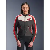Alpinestars Stella T-Dyno Wasserabweisende Jacke Black Ecru Bright Red, Größe: XS