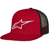 Alpinestars Corp Trucker Hat Red Black, Größe: One Size