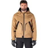 Alpinestars Morush wasserdichte Motorrad Jacke, braun, XL
