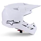 Alpinestars S-M3 Solid Helm ECE 22.06 White Glossy