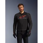 Alpinestars SMX Air Perforierte Motorrad Textiljacke, schwarz/rot/weiß, XL