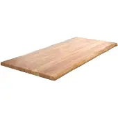 DELIFE Esstischplatte Edge 200x100cm XL Akazie Natur Live-Edge