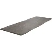 DELIFE Esstischplatte Edge 260x100cm Akazie Platin Live-Edge