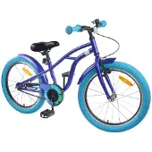 vidaXL Kinderfahrrad 22 Zoll für 7-12 Jahre alt Dunkelblau