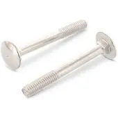 Schäfer + Peters DIN 603 - Edelstahl A2 - M 10x110 - Flachrundschrauben mit Vierkantansatz - Teilgewinde