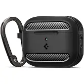 Spigen Rugged Armor, Hülle, Thermoplastische Polyurethane (TPU), Schwarz