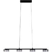 Näve Pendelleuchte - LED Pendelleuchte "CIMO" L: 96cm, Hängelampe im Modern Style, ausMetall und Kunststoff in schwarz, 150 cm hoch, Maße 96 x 12 cm, Inkl. LED – dimmbar