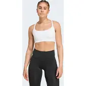 Adidas Sport-BH PERFORMANCE "ALL ME LIGHT SUPPORT SPORT-BH", Damen, Gr. XL, N-Gr, weiß, Obermaterial: 79% Polyester, 21% Elasthan, BHs Sport-BH