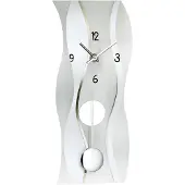 AMS Quarz-Pendeluhr, Quarzpendelwerk, 25x60x7cm, 7246