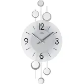 AMS Quarz-Wanduhr, Quarzwerk, 23x47x5cm, 9388