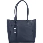 PICARD Leder Schultertasche Pure Shopper Ocean dunkelblau