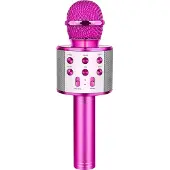 OEM Avizar, Bluetooth Karaoke-Mikrofon + Lautsprecher Multifunktionstasten, Fuchsienrot