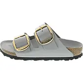 Birkenstock Damen Arizona Big Buckle Zweistreifen Sandalen Hochglanz-Steinmünze
