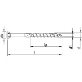 Heco TOPIX-plus Glasleistenschraube 3,5 x 50mm A2 TG T-Drive 200 St. - 61652