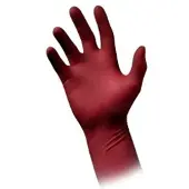Ampri ABSOGEL Latexhandschuhe, puderfrei, rot 01045-L , 1 Packung = 50 Stück, Größe L