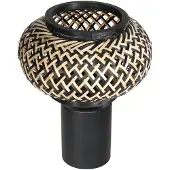 Steinhauer Tischlampe Bloeba, schwarz, für Wohn- / Esszimmer, Metall, Tischlampe