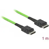 DeLOCK 85214, 1 m, SFF-8611, SFF-8611, Schwarz, Polybag, 1 Stück(e)