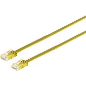 S-Conn Patchkabel-Flachkabel U/UTP cat. 6 slim gelb 7,5m