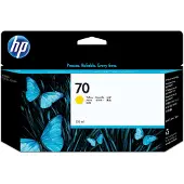 HP 70 Gelb DesignJet Druckerpatrone, 130 ml, DesignJet Fotodrucker der Serien Z2100, Z3100 und Z3200, DesignJet Z5200 PostScript-Drucker, Thermal Inkjet, Gelb, Singapur, 40 mm, 202 mm