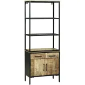 vidaXL Highboard Braun 70 x 35 x 180 cm Massivholz Mango