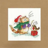 Bothy Threads Kreuzstich-Set, Grußkarte "Nur für dich" von , Zählschema, Aida 16, 10x10 cm