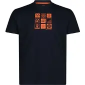 CMP MAN T-shirt black blue (N950) 52