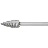 PFERD Hartmetall-Frässtift mit 6-mm-Schaft, Geschossform SPG (Spitzbogen), Zahnung 3