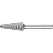 PFERD Hartmetall-Frässtift mit 6 mm Schaft, Rundkegelform KEL, Zahnung 4