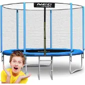 Neo-Sport 183 cm (6 Fuß) Gartentrampolin mit Außennetz und Leiter