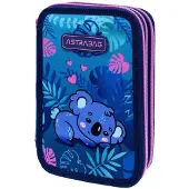 Astra Jumbo Sweet Koala AstraBag dreifach gefaltetes Federmäppchen mit Zubehör