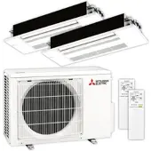 Mitsubishi Multisplit Klimaanlage Decke | MLZ-KP | 3,5 kW + 3,5 kW