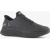 SKECHERS für Damen. 117740 Slip-Ins Sneaker: BOBS Squad 4 - Key Look schwarz (39), Wohnung, Schnürsenkel, Lässig
