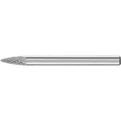 PFERD Hartmetall-Kleinfrässtift mit 3 mm Schaft, Geschossform SPG (Spitzbogen), Zahnung 4