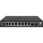 Level One Hilbert 10-Port Gigabit Smart Lite Switch, 8 x Gigabit RJ45, 2 x Gigabit SFP, Managed, L2, Gigabit Ethernet (10/100/1000), Vollduplex