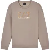 EA7 für Damen. 7W001488_AF24375 Hoodie Logo Series grau (S), Lässig, Modal, Langarm