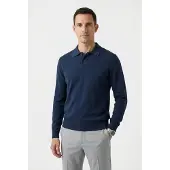 BOSS ORANGE "Asac Cotton Wool" mit Logo-Stickerei