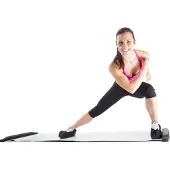 Gymstick Powerslider, Universal-Trainingsmatte, Schwarz, Elasthan, 50 mm, 180 mm