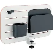 Leitz Schreibtisch-Organizer Ergo Pegboard, für Ergo Schreibtische, 3-teilige Ausstattung, inkl. Klemmhalterung, B 420 x H 250 mm, MDF, schwarz-weiß