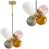 Toolight Hängelampe MULTICOLOR APP436-4C