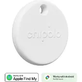 Chipolo POP – Ortungs-Tag kompatibel mit Apple Find My auf iPhone oder Find Hub auf Android (Weiß)