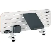 Leitz Schreibtisch-Organizer Ergo Pegboard, für Ergo Schreibtische, 4-teilige Ausstattung, inkl. Klemmhalterung, B 800 x H 250 mm, MDF, schwarz-weiß