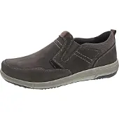 Josef seibel Slipper "Enrico 4, grau", Herren, Gr. 45, grau (asphalt, kombi), Obermaterial: 100% Rindsleder Leather cow., Schuhe Slipper