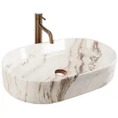 REA Aufsatzwaschbecken Nadia 60 Oval Grey