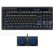 8Bitdo Retro 87, Verkabelt & Kabellos, USB + RF Wireless + Bluetooth, Mechanischer Switch, QWERTY, RGB-LED, Schwarz